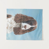 Englisch Springer Spanisch Malerei Original Dog Ar Wandteppich (Vorderseite (Horizontal))