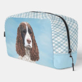 Englisch Springer Spanisch Malerei Original Dog Ar Waschbeutel (Rechte Ecke)