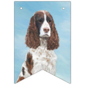 Englisch Springer Spanisch Malerei Original Dog Ar Wimpelkette (Dritte Fahne)