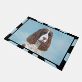 Englisch Springer Spanisch Malerei Original Hund K Fußmatte (Schrägansicht)