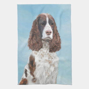 Englisch Springer Spanisch Malerei Original Hund K Geschirrtuch