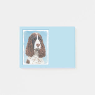 Englisch Springer Spanisch Malerei Original Hund K Post-it Klebezettel