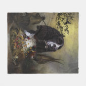 Englisch Springer Spanisch mit Fasan Fleecedecke (Vorderseite (Horizontal))