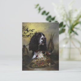 Englisch Springer Spanisch mit Fasan Postkarte