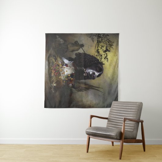 Englisch Springer Spanisch mit Fasan Wandteppich (Beispiel (Horizontal))