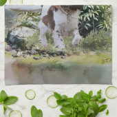 Englisch Springer Spanisch mit Woodcock Geschirrtuch (Gefaltet)