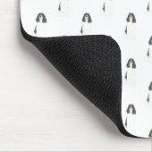 Englisch Springer Spanisch (Schwarz & Weiß) Mousepad (Ecke)