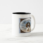 Englisch Springer Spanische Kartenjagd Zweifarbige Tasse (VorderseiteRechts)