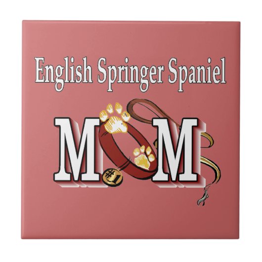 Englisch Springer Spanische Mama Geschenke Fliese (Vorderseite)
