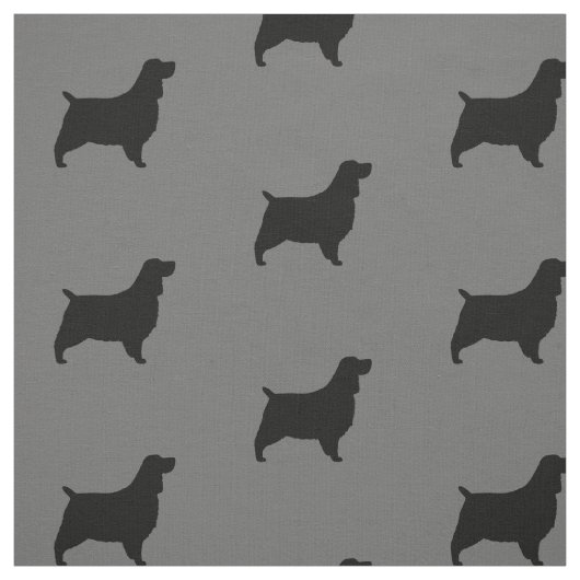 Englisch Springer Spanische Silhouetten Muster Stoff (Muster)