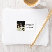 Englisch Springer Spanische Welpen (2) Adressaufkleber (Insitu)