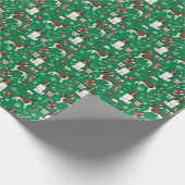 Englisch Springer Spanischer Hund LeberWeihnachten Geschenkpapier (Ecke)