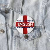 Englisch-St George Tagesgott hergestellt Button (Beispiel)
