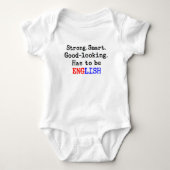 englisch stark baby strampler (Vorderseite)