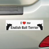 Englisch-Stier-Terrier-Autoaufkleber Autoaufkleber (Auf Auto)