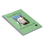 Englisch-Stier-Terrier die Clowns der Hundewelt Notizblock (Rechte Seite)