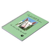 Englisch-Stier-Terrier die Clowns der Hundewelt Notizblock (Linke Seite)