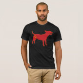 Englisch-Stier-Terrier/kommunistisches T-Shirt (Vorne ganz)