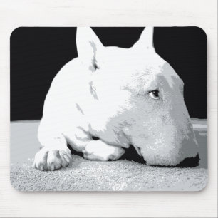 Englisch-Stier-Terrier, Pop-Kunst-Druck Mousepad
