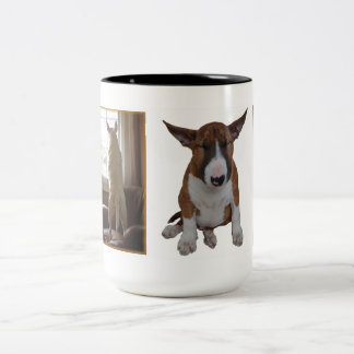 Englisch-Stier-Terrier-Tasse Zweifarbige Tasse