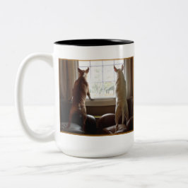 Englisch-Stier-Terrier-Tasse Zweifarbige Tasse