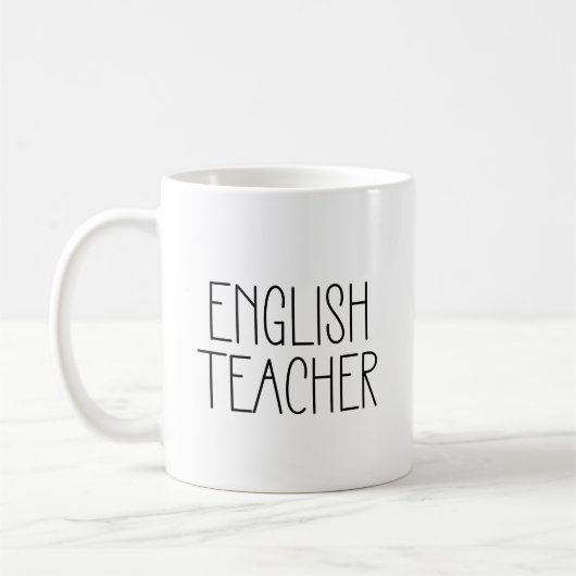 Englisch Teacher Coffee Tasse (Links)