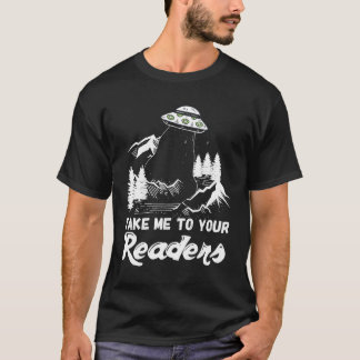 Englisch Teacher Library Fun Alien Lesen T-Shirt