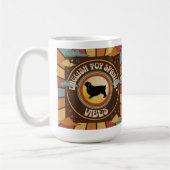 ENGLISCH TOY SPANIEL VIBES Retro Tasse (Links)