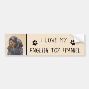 Englisch Toy Spanisch Malerei Original Animal Art Autoaufkleber