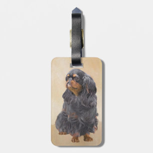 Englisch Toy Spanisch Malerei Original Animal Art Gepäckanhänger