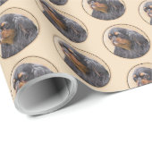 Englisch Toy Spanisch Malerei Original Animal Art Geschenkpapier (Rolleneckpunkt)