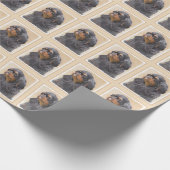 Englisch Toy Spanisch Malerei Original Animal Art Geschenkpapier (Ecke)