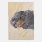 Englisch Toy Spanisch Malerei Original Animal Art Geschirrtuch (Vertikal)