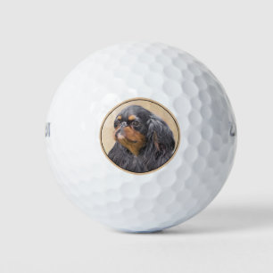 Englisch Toy Spanisch Malerei Original Animal Art Golfball
