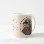 Englisch Toy Spanisch Malerei Original Animal Art Kaffeetasse (VorderseiteRechts)
