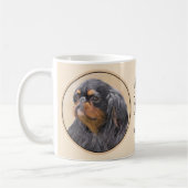 Englisch Toy Spanisch Malerei Original Animal Art Kaffeetasse (Links)