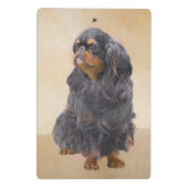 Englisch Toy Spanisch Malerei Original Animal Art Mini Klemmbrett (Rückseite)