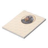 Englisch Toy Spanisch Malerei Original Animal Art Notizblock (Rotiert)