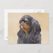 Englisch Toy Spanisch Malerei Original Animal Art Postkarte (Vorne/Hinten)