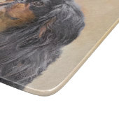 Englisch Toy Spanisch Malerei Original Animal Art Schneidebrett (Ecke)