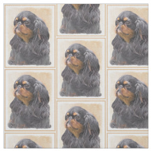 Englisch Toy Spanisch Malerei Original Animal Art Stoff