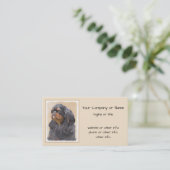 Englisch Toy Spanisch Malerei Original Animal Art Visitenkarte (Stehend Vorderseite)