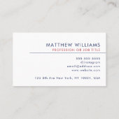 Englisch Tutor Beruflich QR Code Logo Modern Visitenkarte (Rückseite)