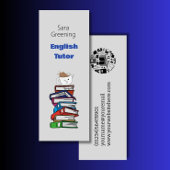 Englisch Tutor Lesezeichen Lehrer Mini Visitenkarte