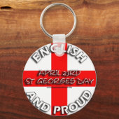 Englisch und stolz - Schlüsselkette Schlüsselanhänger (Vorderseite)