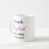 Englisch unterrichten kaffeetasse (Vorderseite Links)