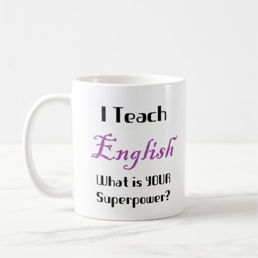 Englisch unterrichten kaffeetasse (Links)