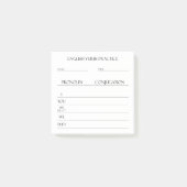 Englisch | Verbs Conjugation Practice Post-it Klebezettel (Vorderseite)