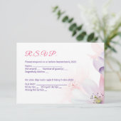 Englisch vietnamesisch Cherry Blossom Einladung (Stehend Vorderseite)