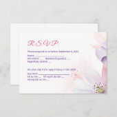 Englisch vietnamesisch Cherry Blossom Einladung (Vorne/Hinten)